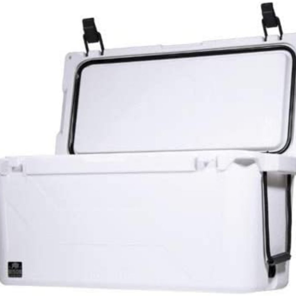 BISON COOLERS 75 Quart Large Double Insulated Rotomolded Ice Chest Box with Hard